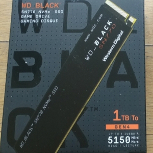 SSD nvme WD블랙 SN770 1테라. 미개봉