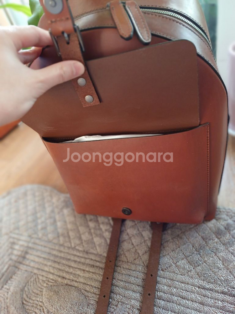 더 브릿지 소가죽백팩--1