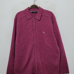 (105) 헤지스 니트집업 단색 카라넥 스웨터