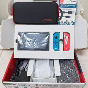 닌텐도 스위치 풀박스(배터리개선판) + 링피트 판매