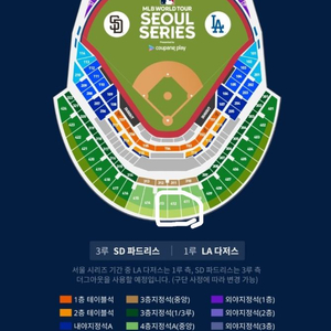 서울시리즈 1차전 중앙4층 2연석