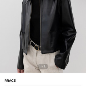 rrace 레더 자켓 (Faux Leather)