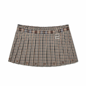 글로니 RUSSELL PLAID MINI SKIRT-M