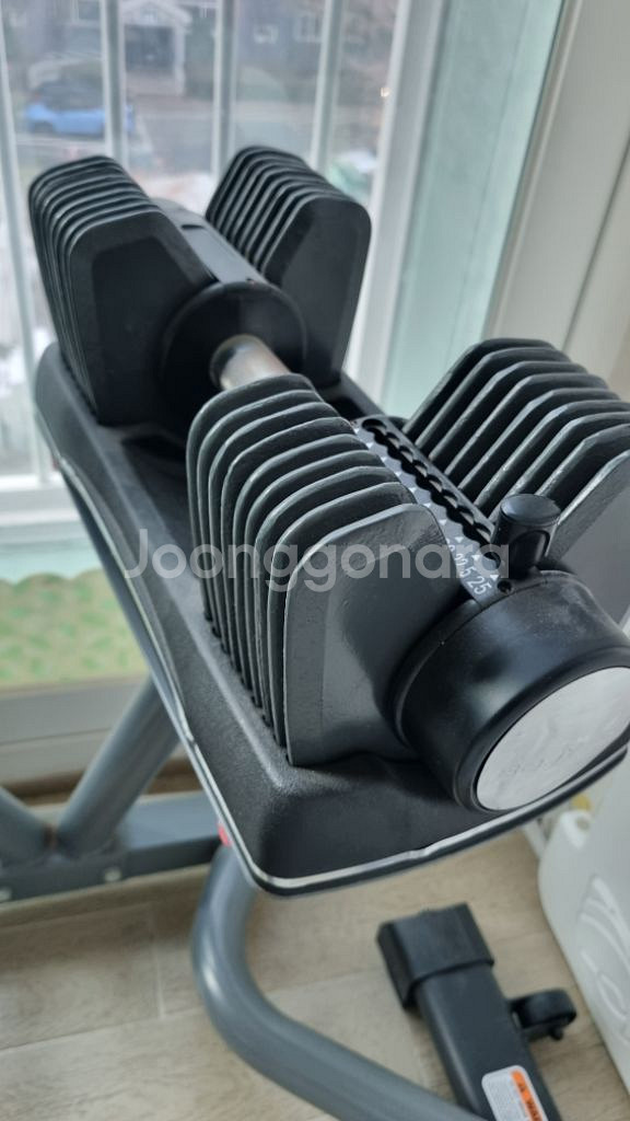 BodyX 무게조절 덤벨x2 거치대 세트--1