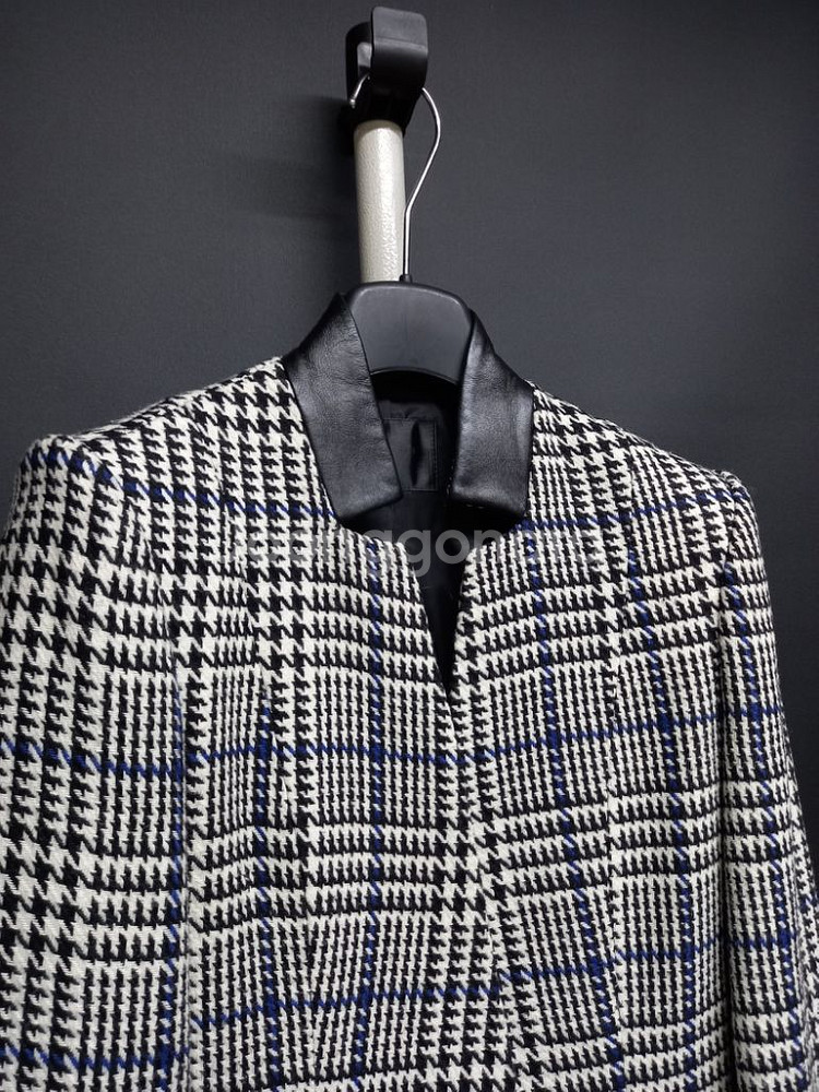 제시뉴욕 춘추동 헤링본 체크 오피스 자켓 55--3