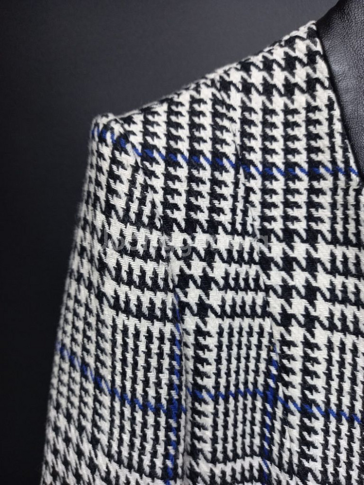 제시뉴욕 춘추동 헤링본 체크 오피스 자켓 55--5