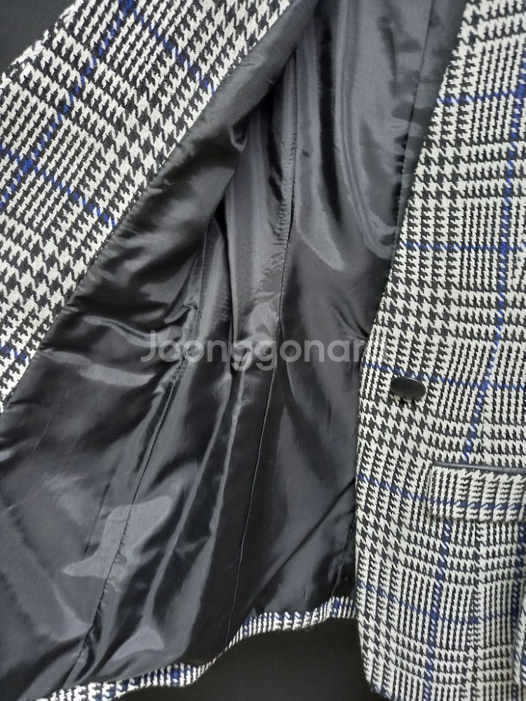 제시뉴욕 춘추동 헤링본 체크 오피스 자켓 55--6