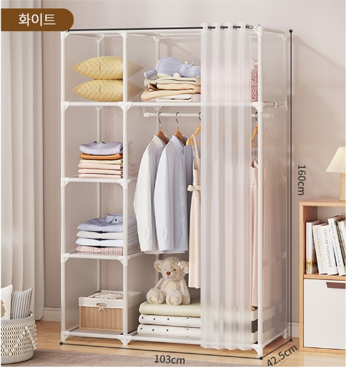 (새상품+무료배송)심플 간이 옷장 대용량 간이 옷장--1