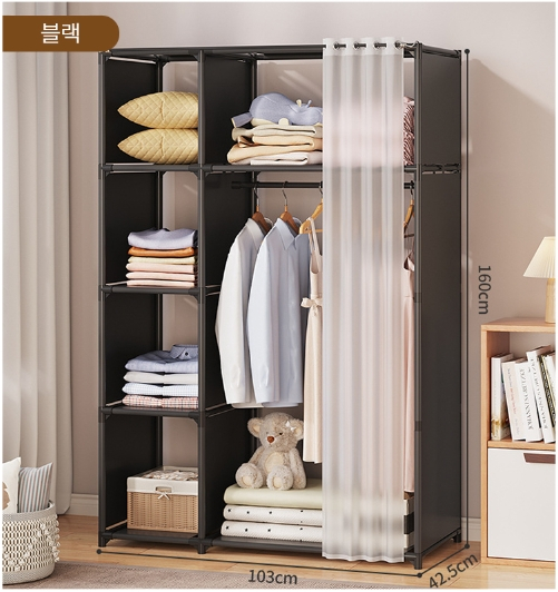 (새상품+무료배송)심플 간이 옷장 대용량 간이 옷장--2