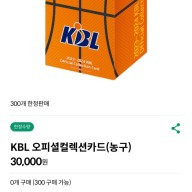 kbl 카드 30매 판매