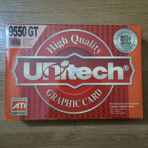 UNitech 9550GT AGP타입 새제품 판매합니다