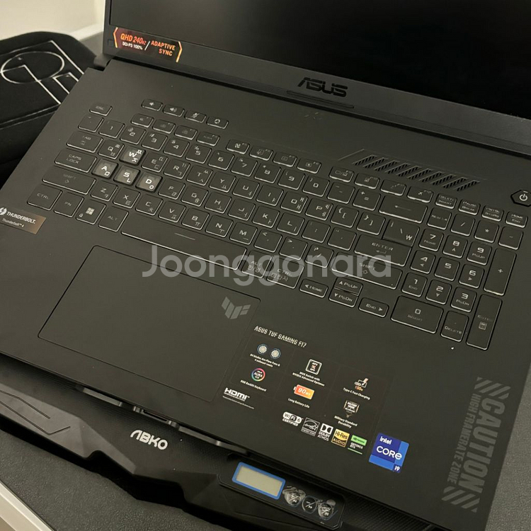 아수스TUF17 게이밍노트북 RTX4060 17.3인치--2