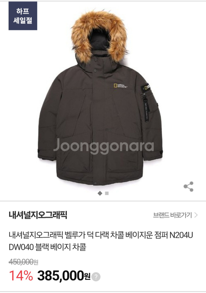 [내셔널그래픽] 거의새것 고급자켓 100호 급처함--0