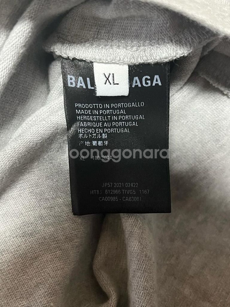 발렌시아가 반팔 xl 612966 TIVG5--3