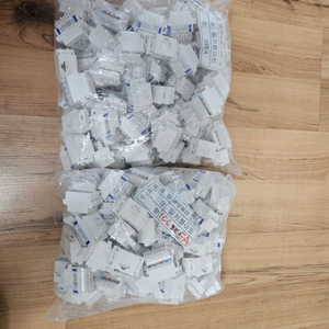 모듈라잭 cat6용 200개 제일밀키화이트