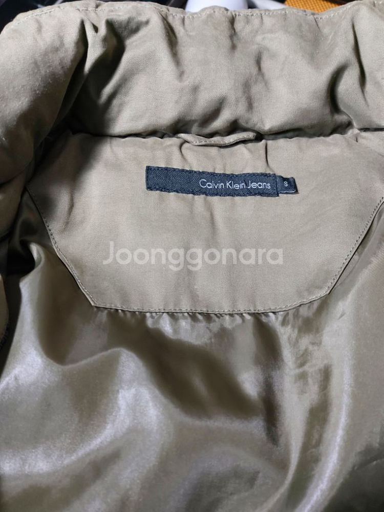 90 캘빈클라인 코튼 덕다운 야상 패딩 상태A--7