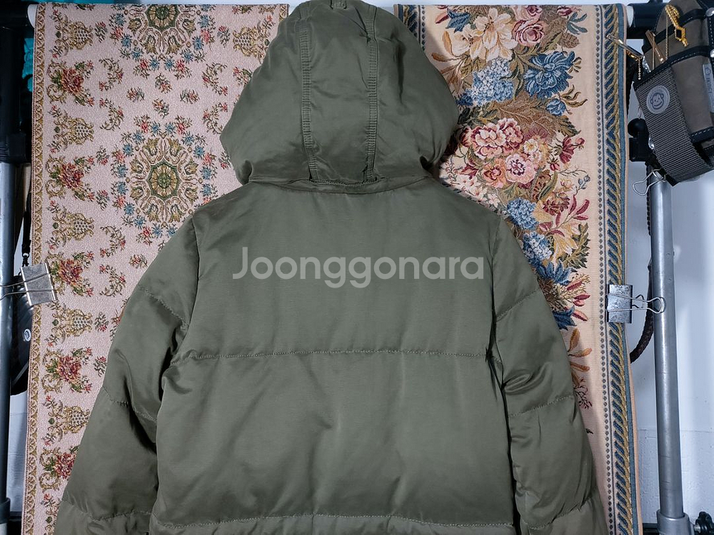 90 캘빈클라인 코튼 덕다운 야상 패딩 상태A--5