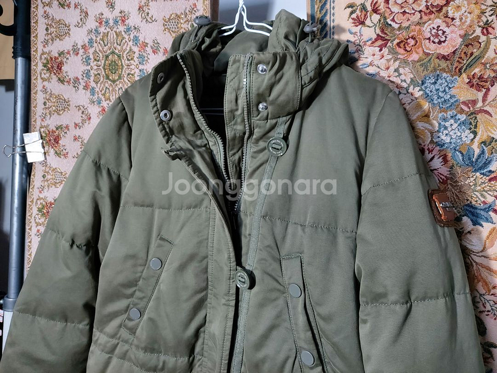 90 캘빈클라인 코튼 덕다운 야상 패딩 상태A--3