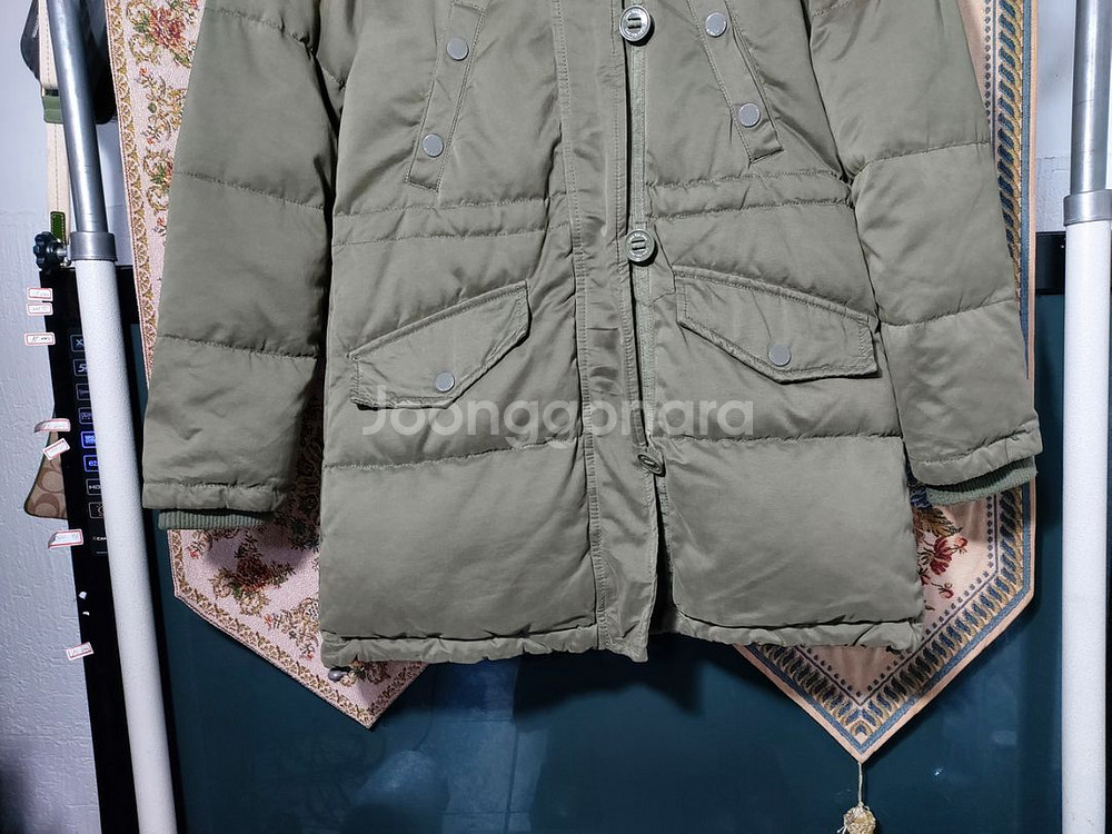 90 캘빈클라인 코튼 덕다운 야상 패딩 상태A--2