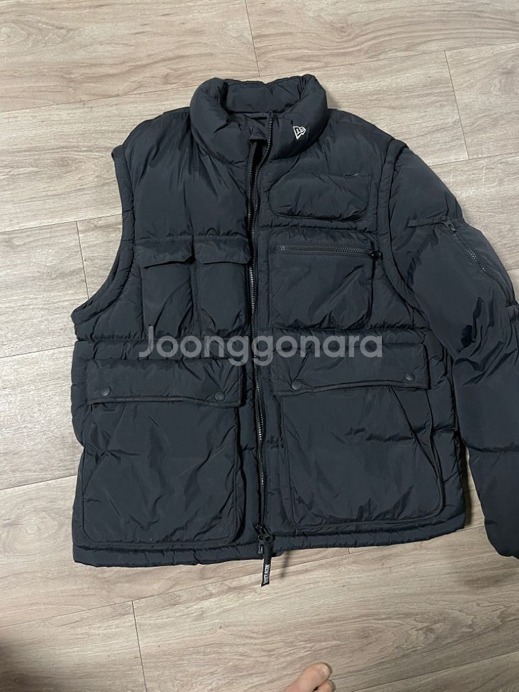 뉴에라 푸퍼 2in1 조끼 패딩점퍼 L--2
