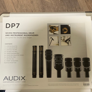 AUDIX DP7 드럼 마이크셋트,각 연결 라인,스탠드