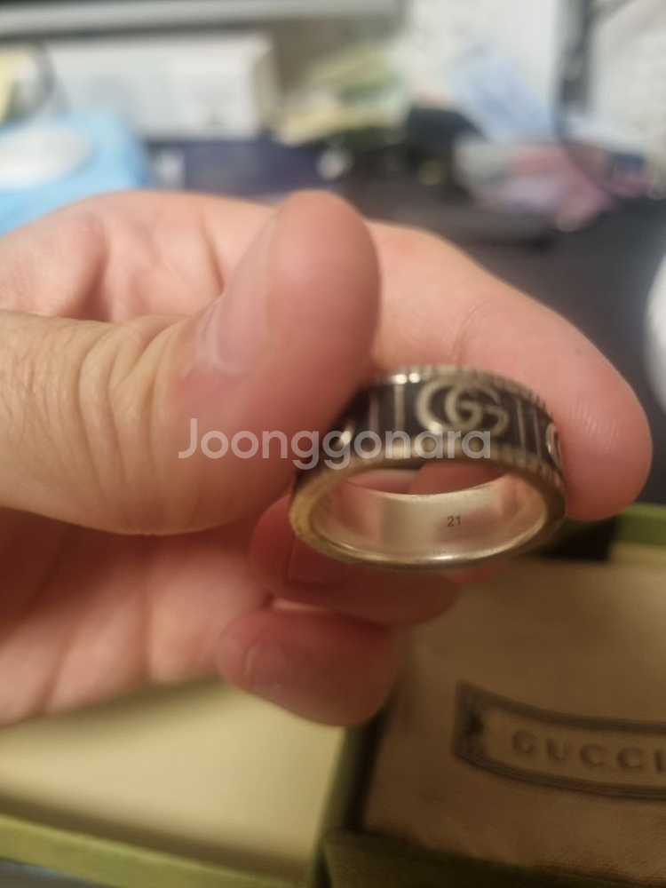 구찌반지 더블g 21호--3