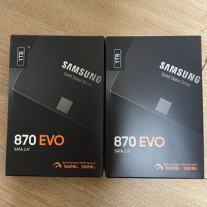 삼성 ssd 1tb 870evo 2개 팝니다 (미개봉)