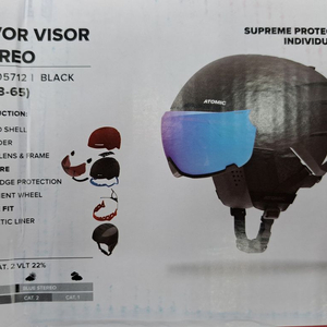 아토믹 성인용 헬멧 XL(63~65) 블랙