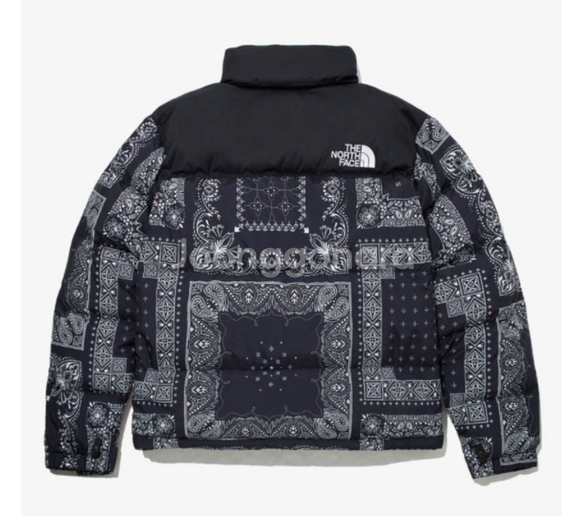 노스페이스 반다나 눕시 구스다운 패딩 점퍼 페이즐리--1