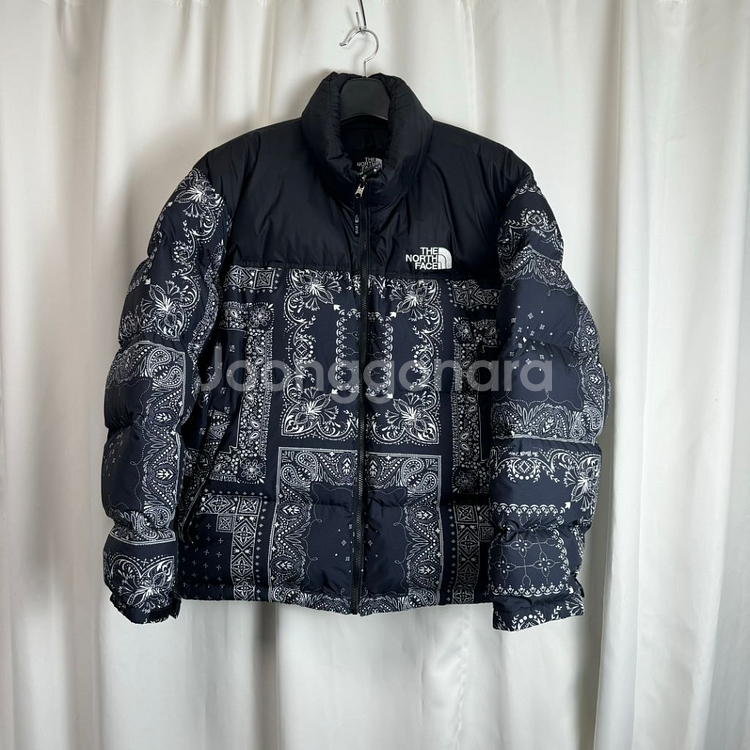 노스페이스 반다나 눕시 구스다운 패딩 점퍼 페이즐리--3