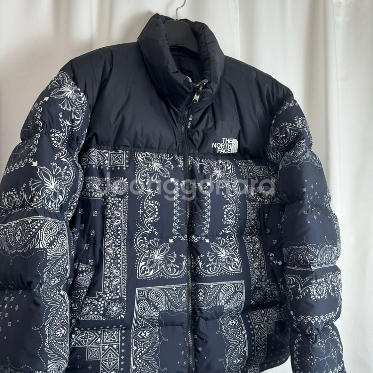 노스페이스 반다나 눕시 구스다운 패딩 점퍼 페이즐리--4