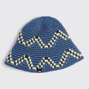 Stussy Giza Knit Bucket Hat 블루