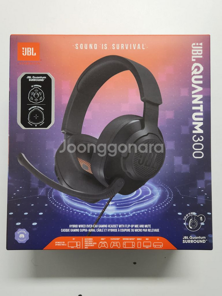 JBL QUANTUM 300 퀀텀300 게이밍 헤드셋--0
