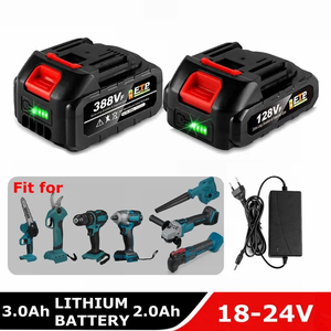 새제품 충전식 18v 3000mah 리튬이온 배터리 마