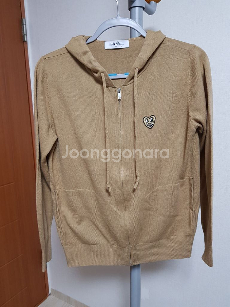 키스 해링 여성 니트후드티--0