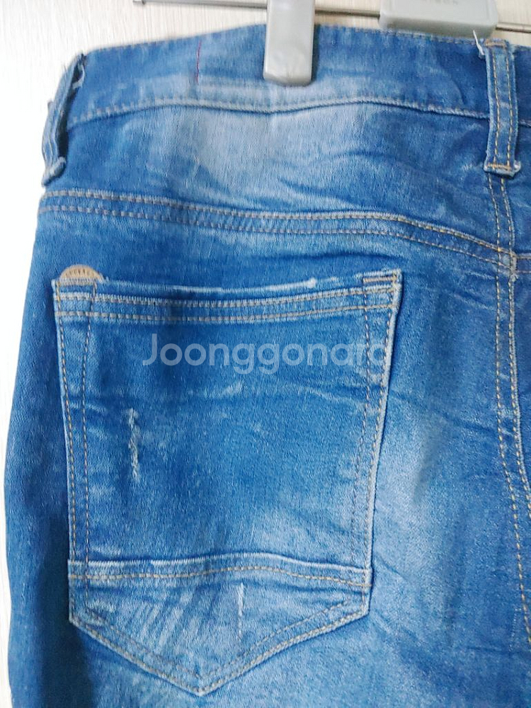 버커루 정가19만9천 인디고 빈티지워싱 데님--3