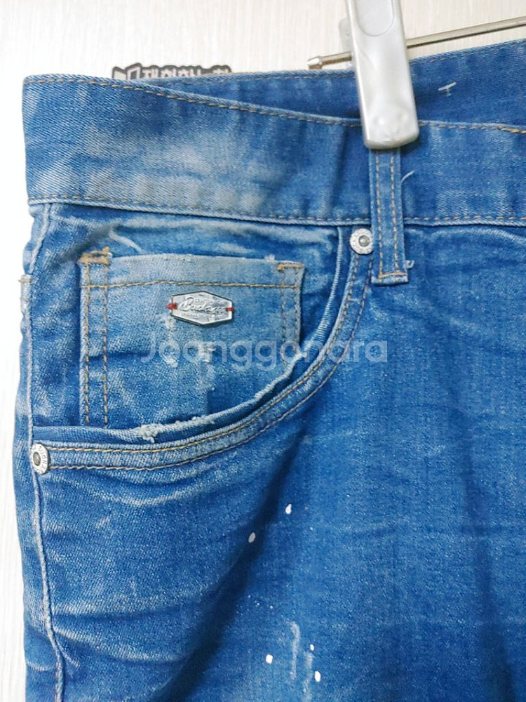 버커루 정가19만9천 인디고 빈티지워싱 데님--4