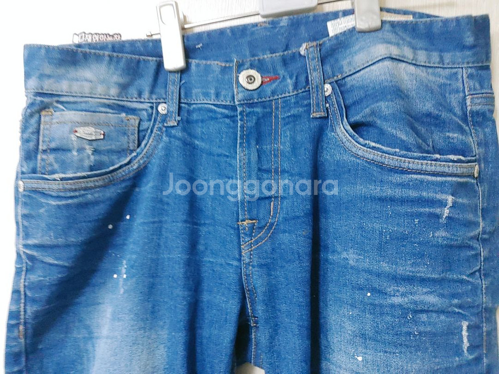 버커루 정가19만9천 인디고 빈티지워싱 데님--5