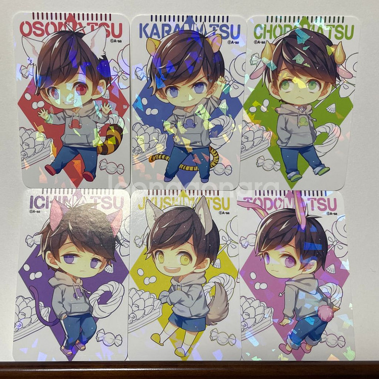 오소마츠상 지류 비공굿즈 카드택--5