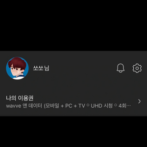 wavve 프리미엄 쉐어 4인팟 라스트 한자리 6개월