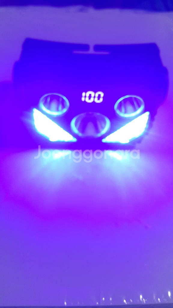 헤드렌턴 USB 충전식 C타입 낚시 작업 캠핑 5구 라--9
