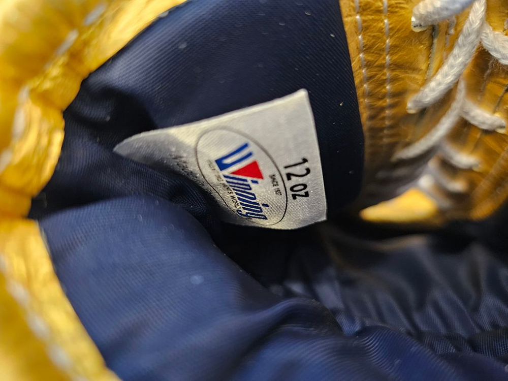 위닝글러브 12온스 커스텀 블랙&골드 파이핑--7