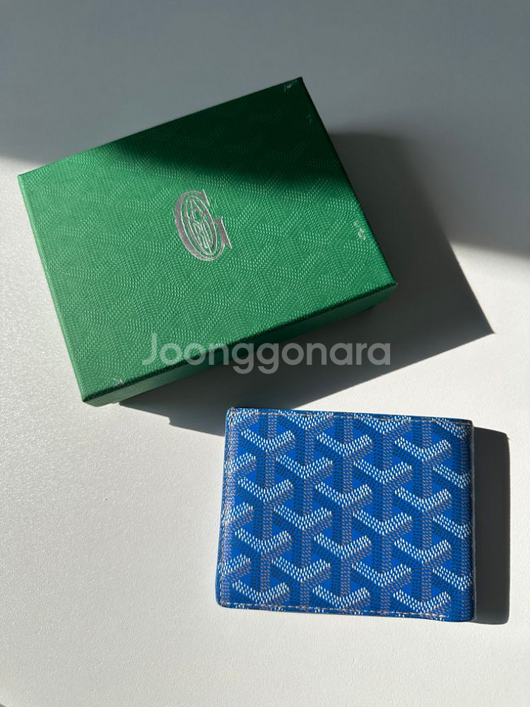 GOYARD 고야드 빅투와르 남성 반지갑 스페셜 블루--7