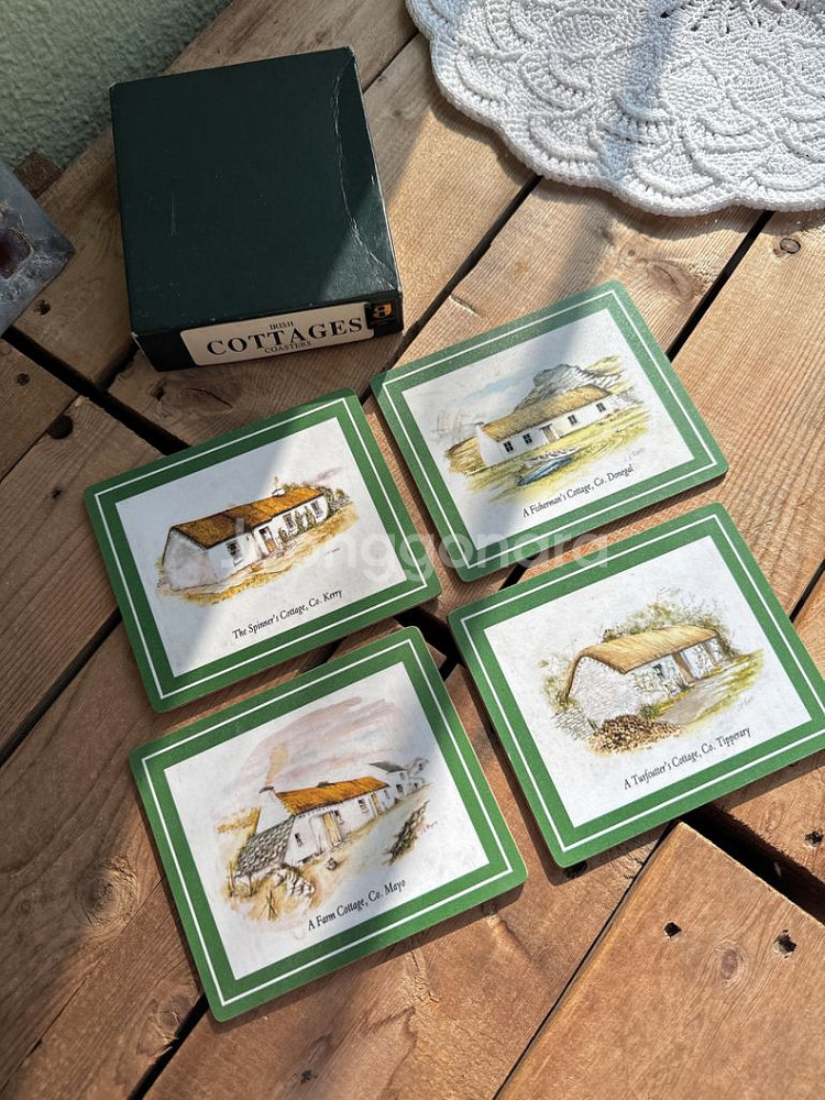 (아일랜드) 빈티지 코티지 코스터 세트--5