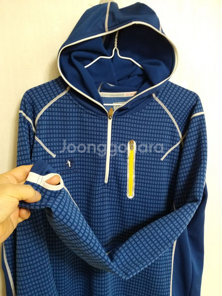 남성 블랙야크 기모 간절기.겨울 등산티셔츠(스판105)--1