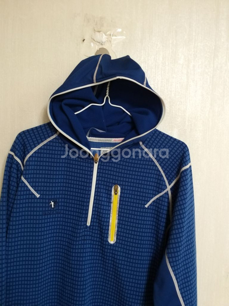 남성 블랙야크 기모 간절기.겨울 등산티셔츠(스판105)--2