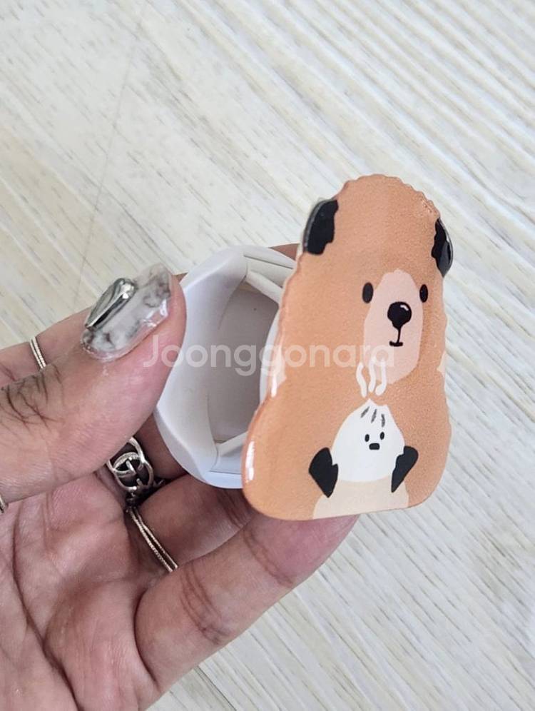 [새제품] 호빵먹는 곰돌이 그립톡--1