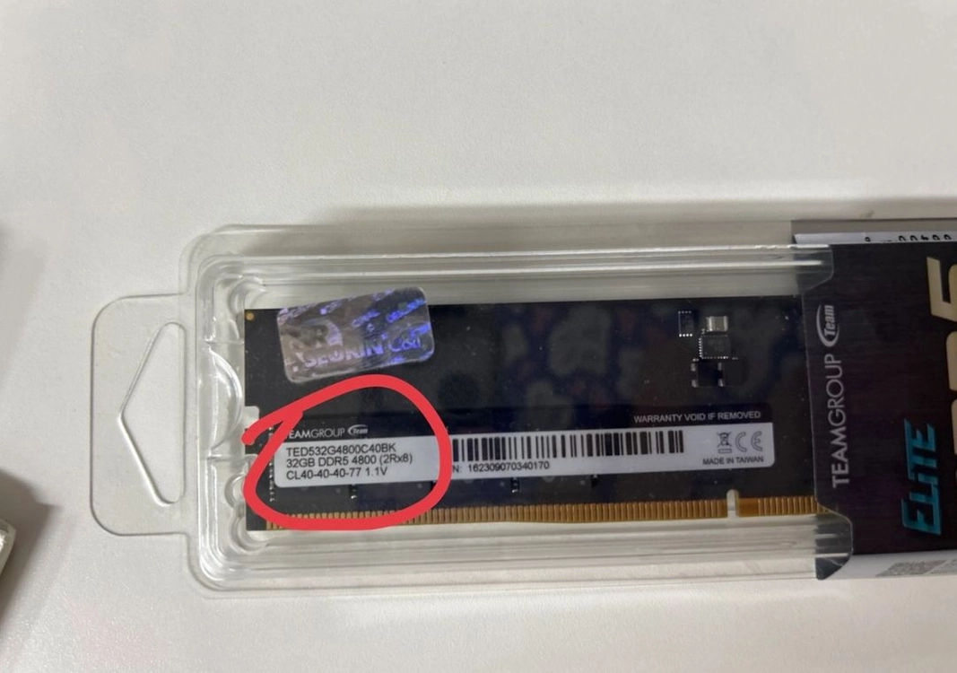 teamgroup ddr5 4800 32gb cl40 이미지