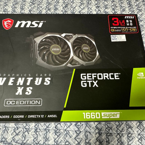 MSI 지포스 GTX 1660 SUPER 팝니다