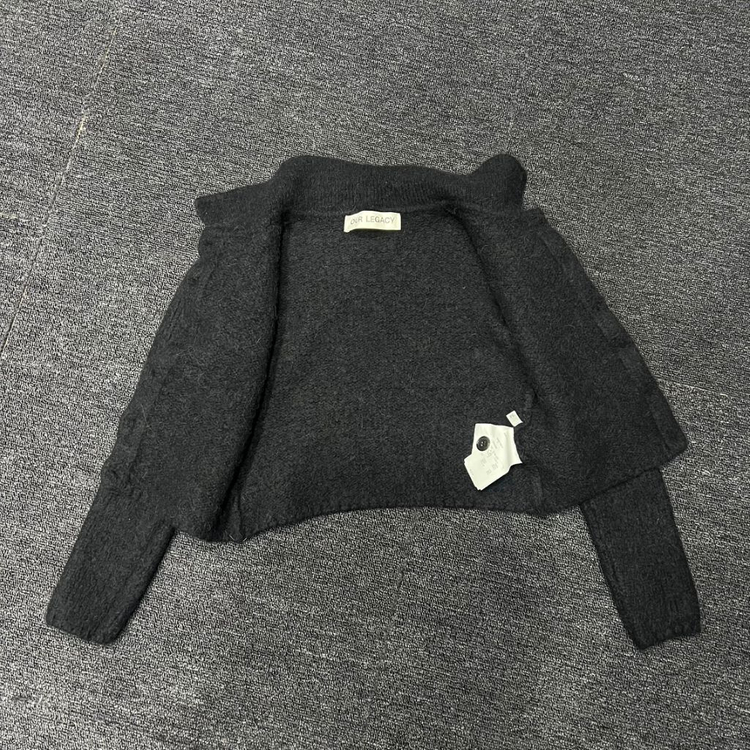 아워레가시 크롭 니트 가디건--3